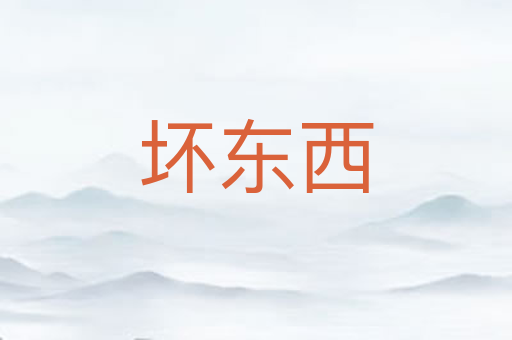 坏东西