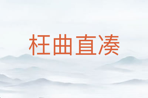 枉曲直凑