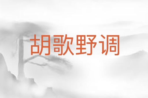 胡歌野调