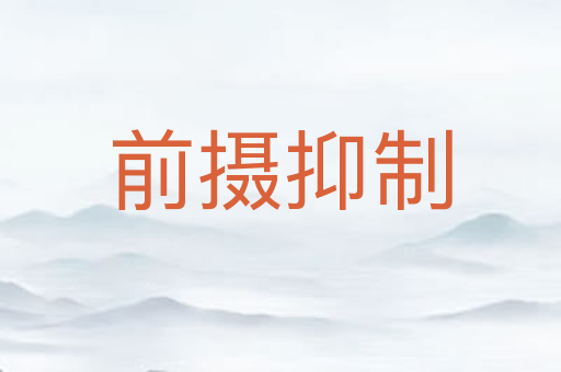 前摄抑制