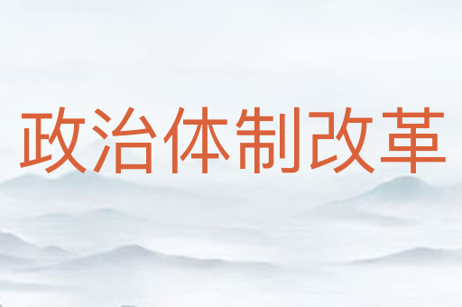 政治体制改革