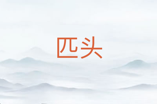匹头