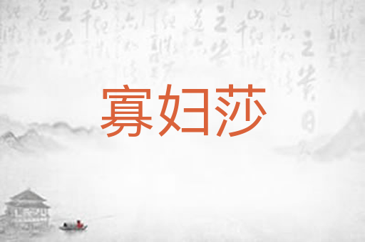 寡妇莎