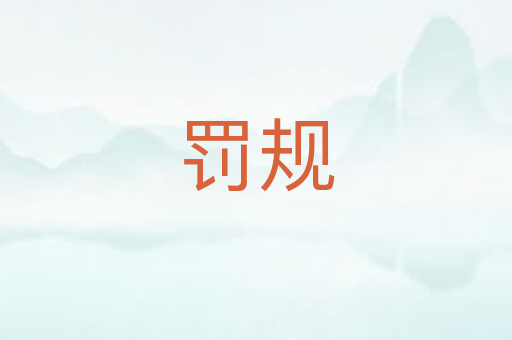 罚规
