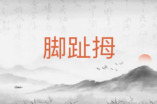 脚趾拇