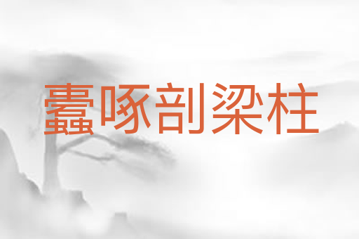 蠹啄剖梁柱