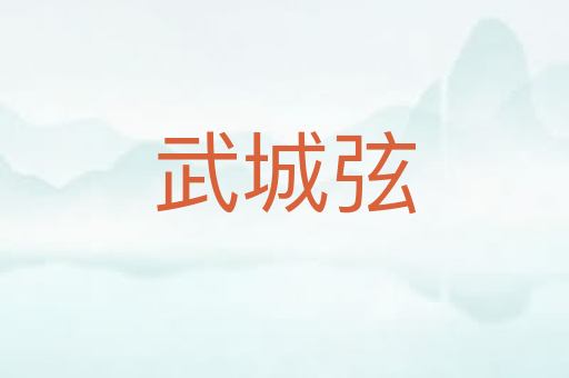 武城弦