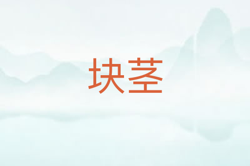 块茎