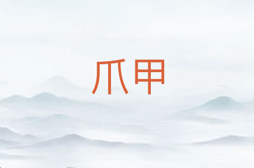 爪甲