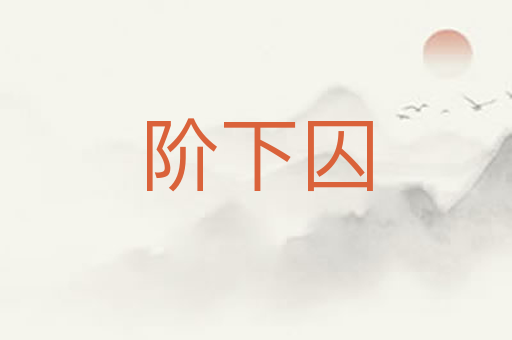 阶下囚