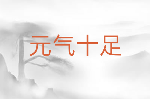 元气十足