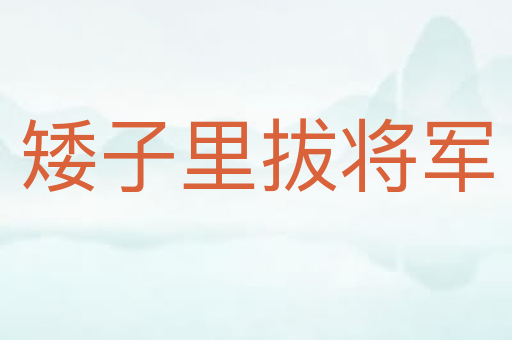 矮子里拔将军