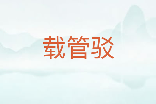 载管驳