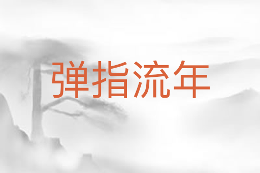 弹指流年