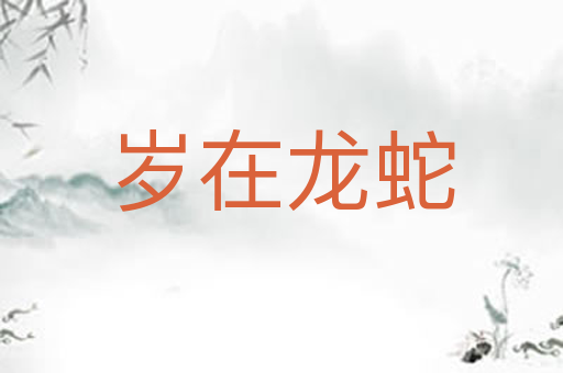 岁在龙蛇