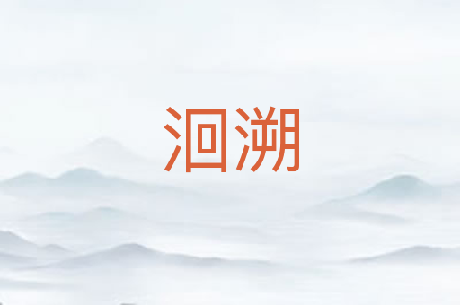 洄溯