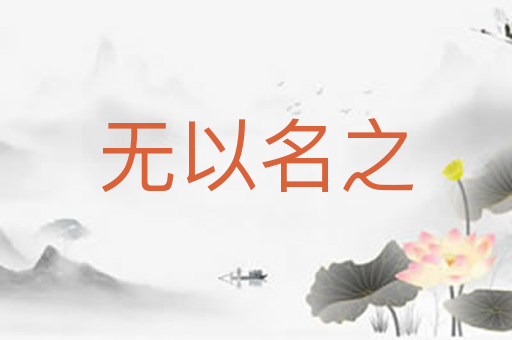 无以名之