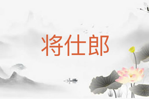 将仕郎