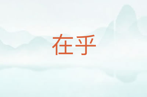 在乎
