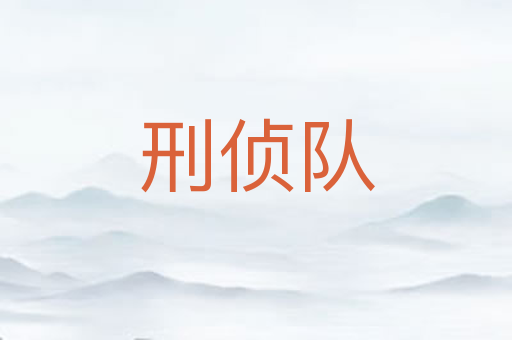 刑侦队