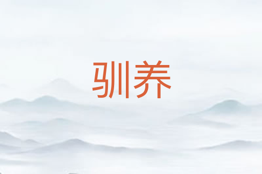 驯养